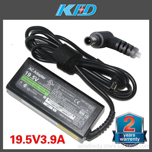 Genuine AC Adaptor for Sony Vaio 19.5V3.9A Vgn-Nw240 Power Supply